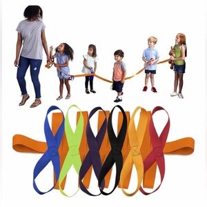 Vibrant Kids Rainbow Safety Walking Rope - Loops for 12 children. Never Used